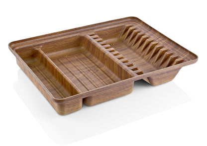 Evelin Wood Finish Large Dish Driner