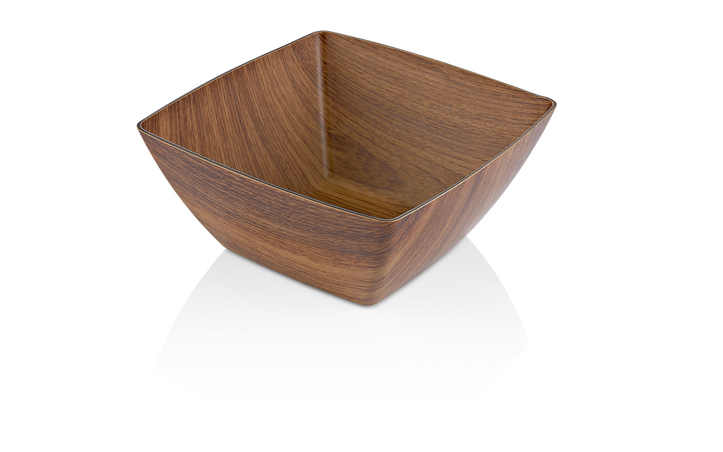 Evelin Wood Finish Extra Large Square Bowl