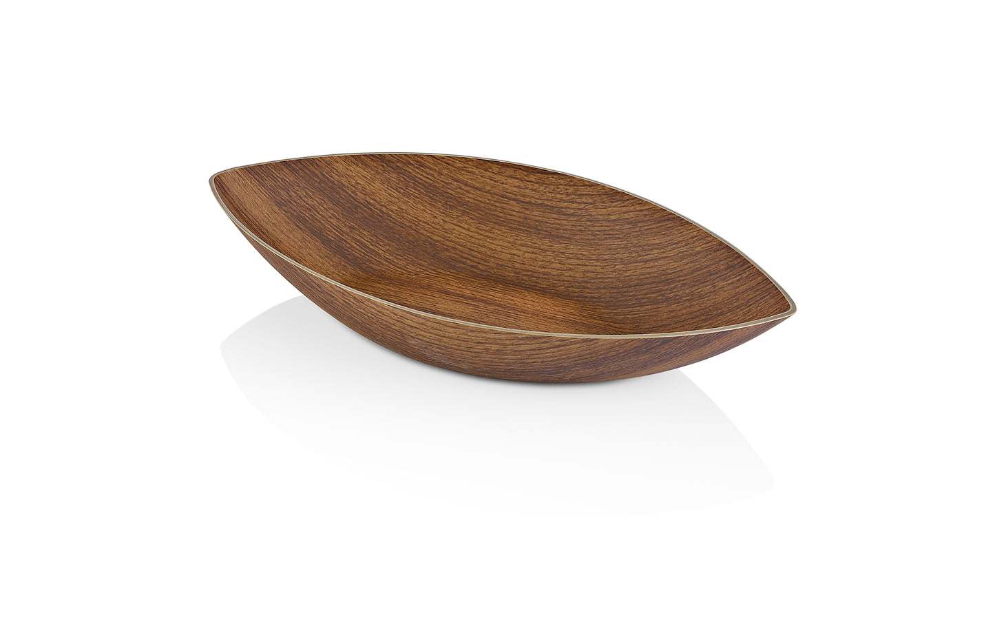 Evelin Wood Finish Small Gondol Bowl