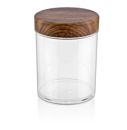 Evelin Wood Finish 2Ltr Round Jar