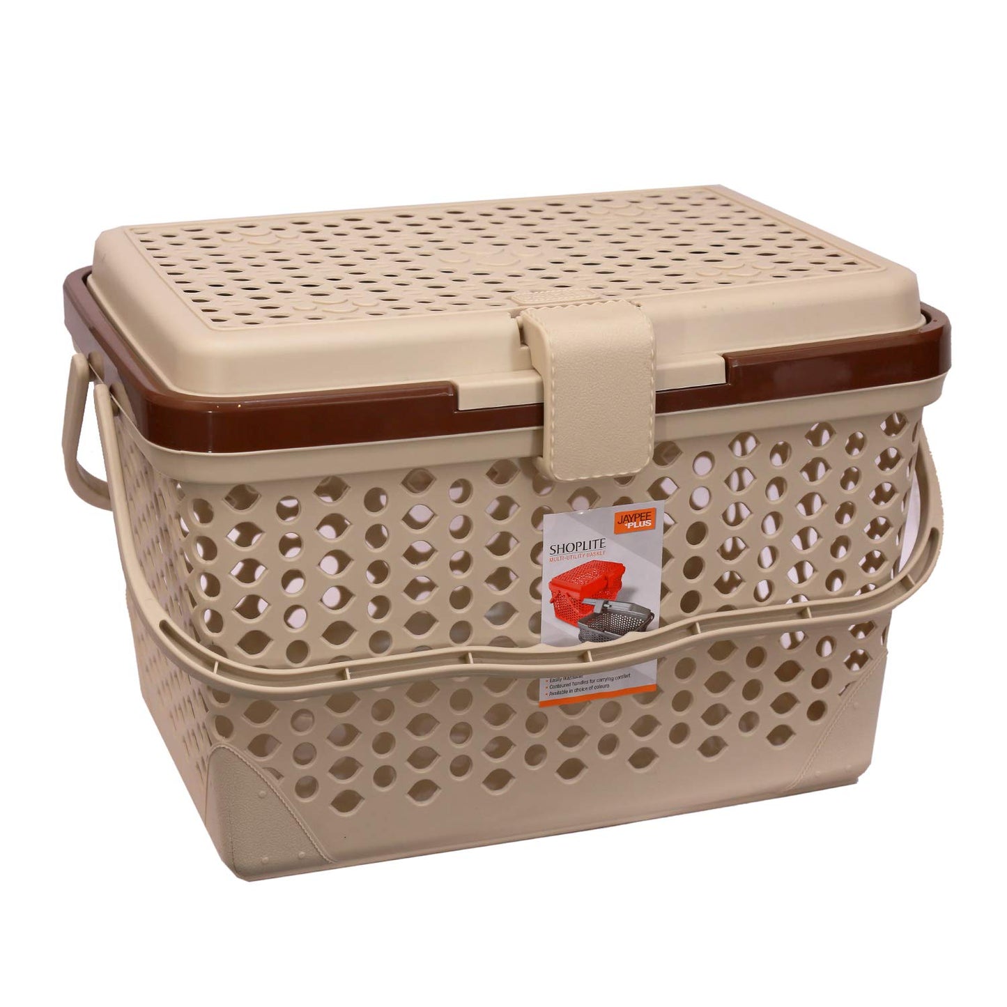 Jaypee Shoplite Basket W/Cover BEIGE