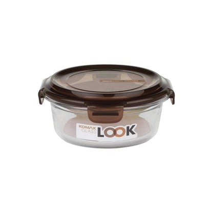 Komax Komax Glass Look Rnd Brown 320Ml