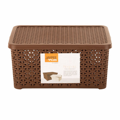 Jaypee Keep All Large Basket W/Cover BROWN