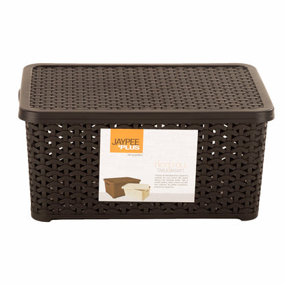 Jaypee Keep All Large Basket W/Cover BLACK