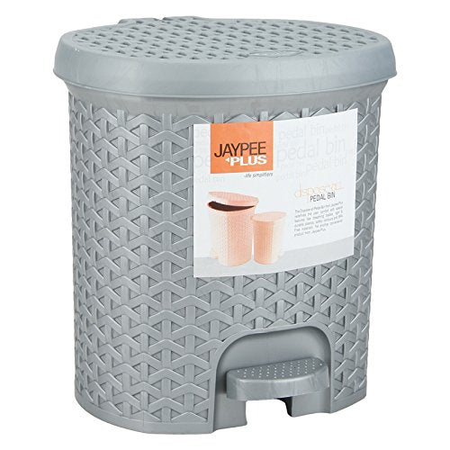 big pedal bin Jaypee Dispose All Big Bin 8 Litre SILVER – AL SHUJA