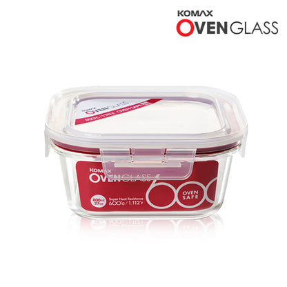 Komax Oven Glass Sq. 800Ml