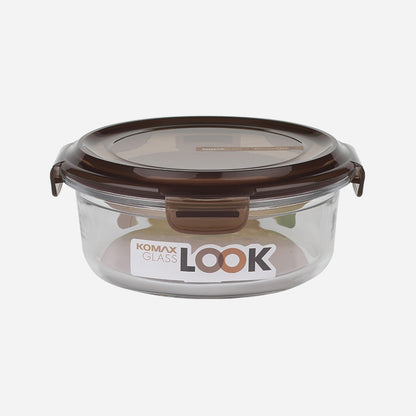 Komax Komax Glass Look Rnd Brown 800Ml