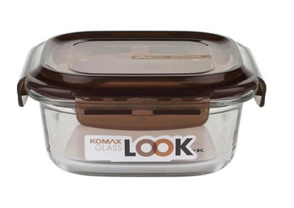 Komax Komax Glass Look Sq. Brown 650Ml