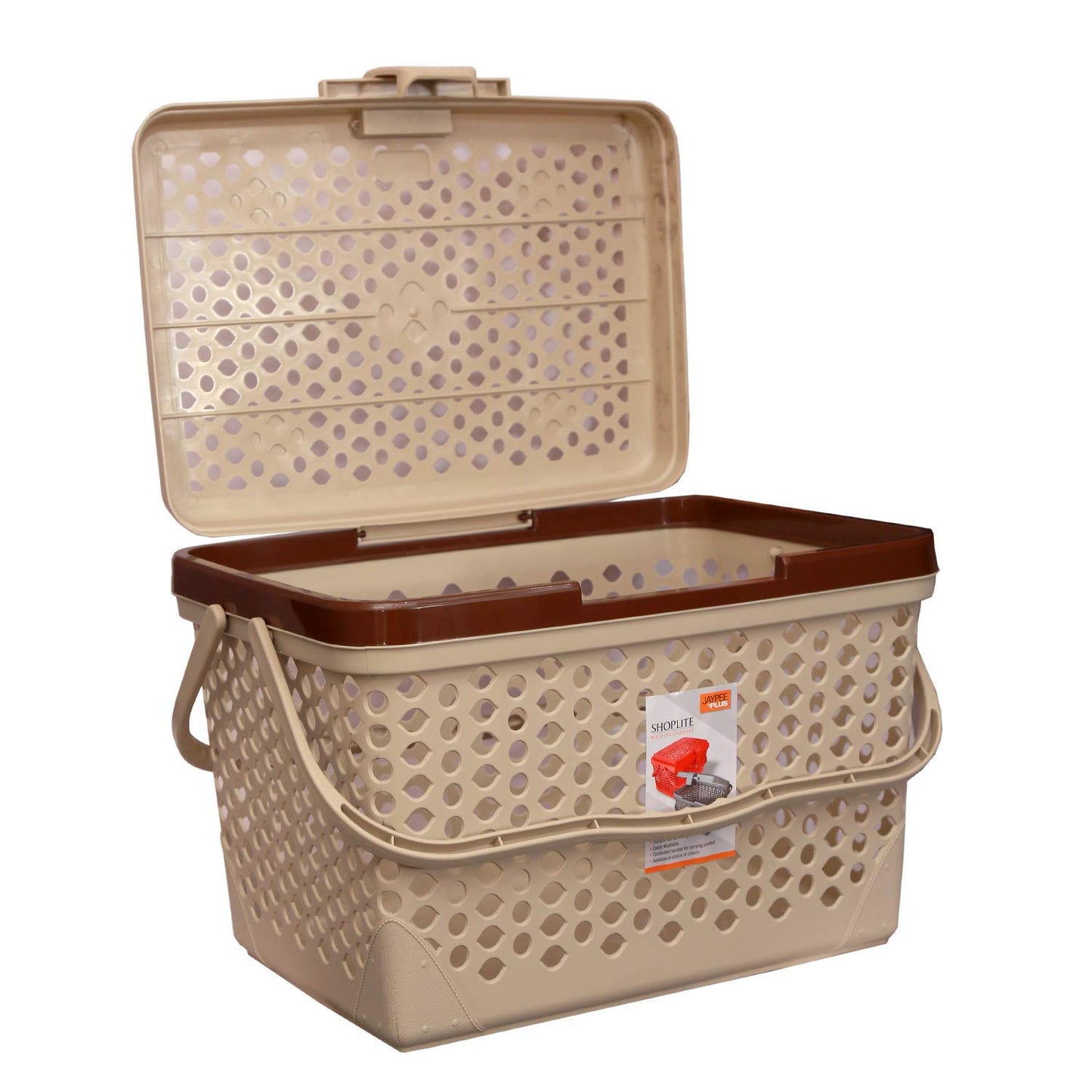 Jaypee Shoplite Basket W/Cover BEIGE