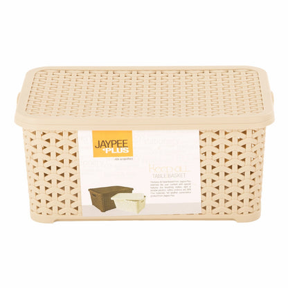 Jaypee Keep All Small Basket W/Cover BEIGE