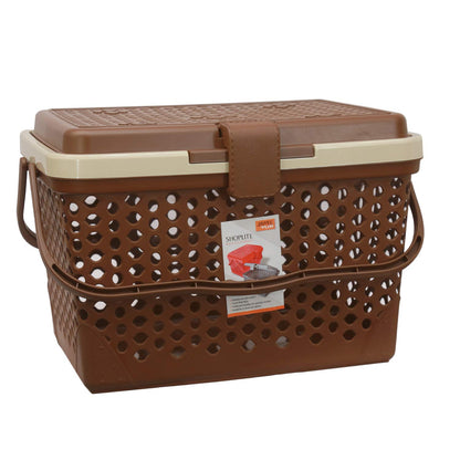 Jaypee Shoplite Basket W/Cover BROWN