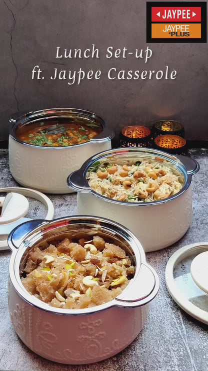 Jaypee Fabrene Casserole 3Pcs Set EARTH BEIGE