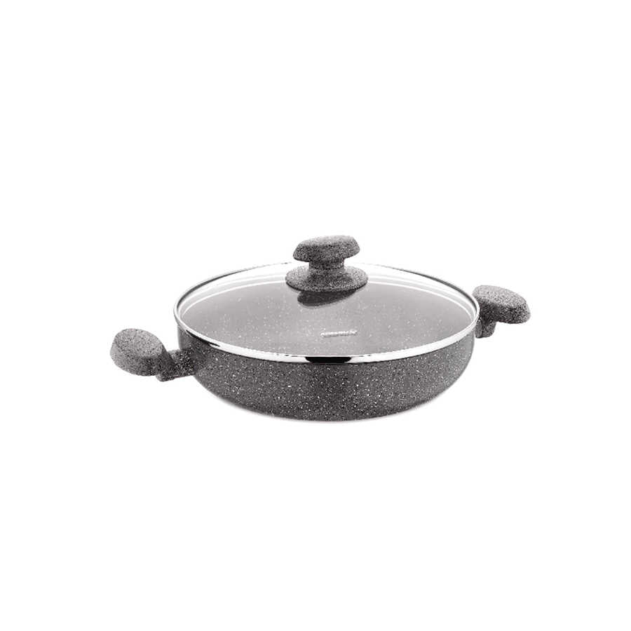 Korkmaz Mia Granit Alu. Low Casserole 24X6