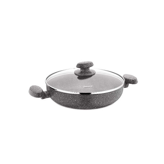 Korkmaz Mia Granit Alu. Low Casserole 24X6