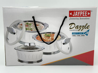Jaypee Dazzle Casserole 3Pcs Set Beige