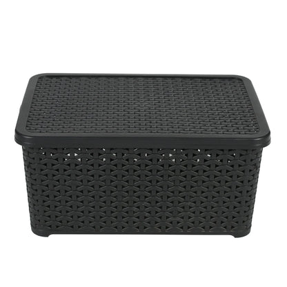 Jaypee Keep All Large Basket W/Cover BLACK