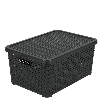 Jaypee Keep All Large Basket W/Cover BLACK