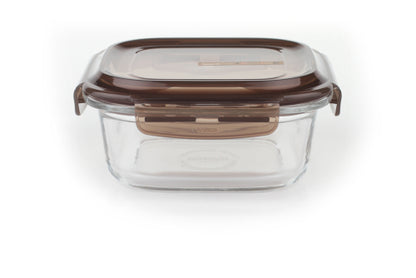 Komax Komax Glass Look Sq. Brown 350Ml