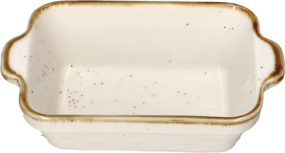 Rect Plate In Speckle 17.8Cm