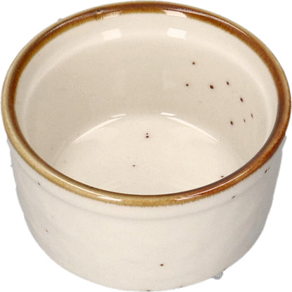 Round Ramekin In Speckle 8Cm