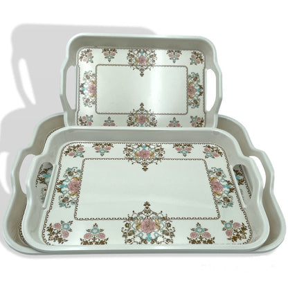 Hopeful  3Pcs Rectangle Tray Set WHITE