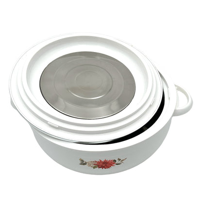 Asian Nova Casserole 3Pcs Set 2500+3500+5500Ml WHITE