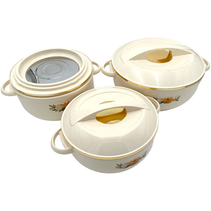 Asian Nova Casserole 3Pcs Set 2500+3500+5500Ml BEIGE