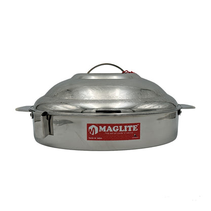 Maxima Celina Dome Silver Oval Hotpot 9.0Ltr