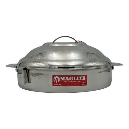 Maxima Celina Dome Silver Oval Hotpot 12.5Ltr