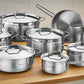 Korkmaz A1089 Alfa Grande 14Pcs Cookware Set