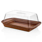 Evelin Wood Finish Rectangular Cheese Dish