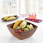 Evelin Wood Finish Extra Large Square Bowl