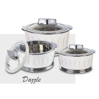 Jaypee Dazzle Casserole 3Pcs Set WHITE